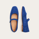 Pass Ballerina, cornflower velvet OUTLET